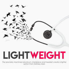 MDF® Estetoscopio Acústico® - Blanco/Negro