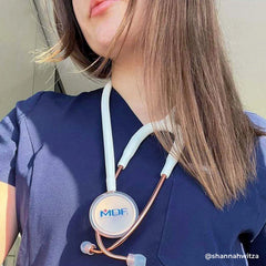 MDF® Estetoscopio Adultos MD One® - Blanco/Oro Rosa