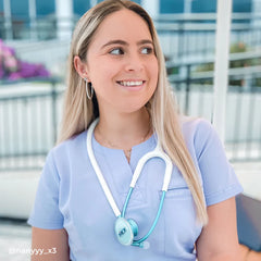 MDF® Estetoscopio Acústico® - Blanco/Aqua