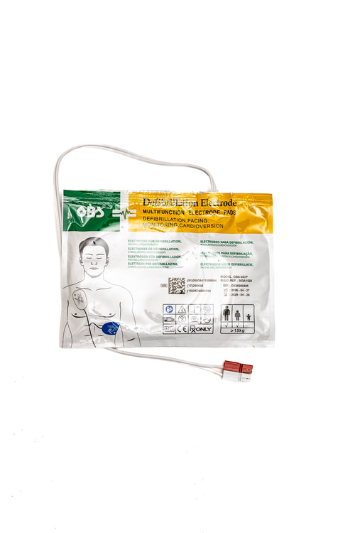 ELECTRODO DE DESFIBRILACION ADULTO OBS REF 303A1525P CU MEDICAL,CMOS DRAKE ,PROGETTI,CARDIAC SCIENCE