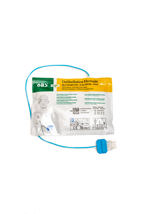 ELECTRODO DE DESFIBRILACION ADULTO OBS REF 303A4530P NIHON KOHDEN ,WELCH ALLYN,ARTEMA INNOMED,ARTEMA S&W,DRAGER,INSTRAMED