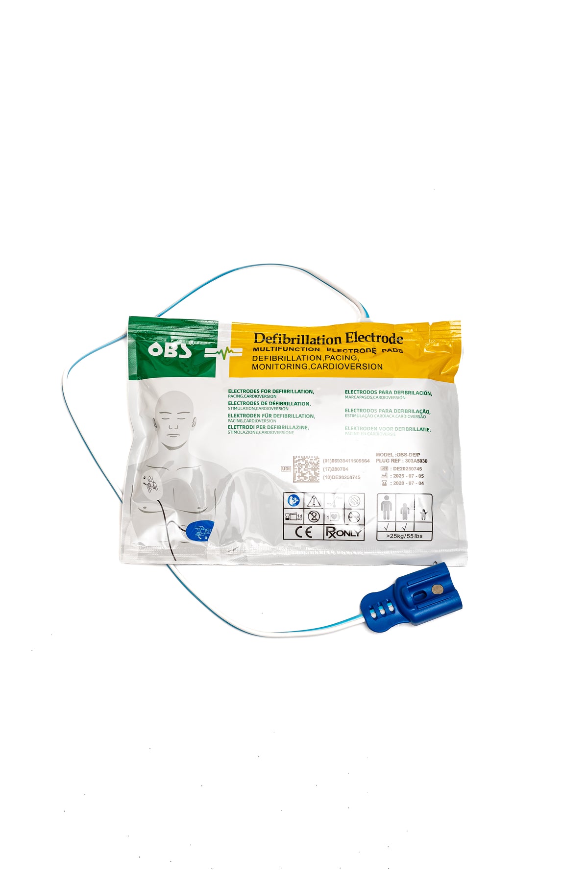 ELECTRODO DE DESFIBRILACION ADULTO OBS REF 303A5030P PHILIPS HEARTSTART