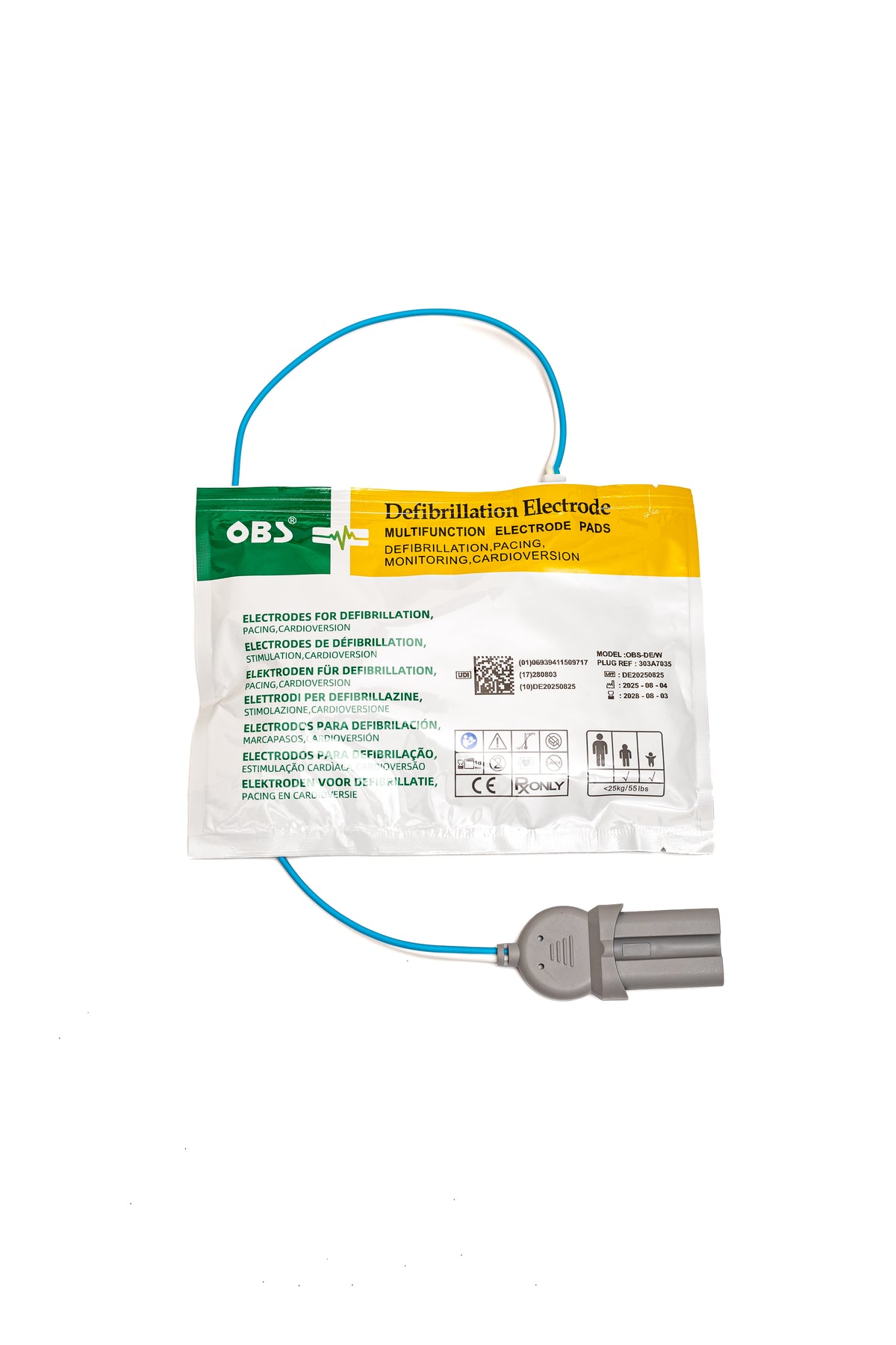 ELECTRODO DE DESFIBRILACION PEDIATRICO OBS REF 303A7035W CU MEDICAL LIFEGAIN, PARAMEDIC CU