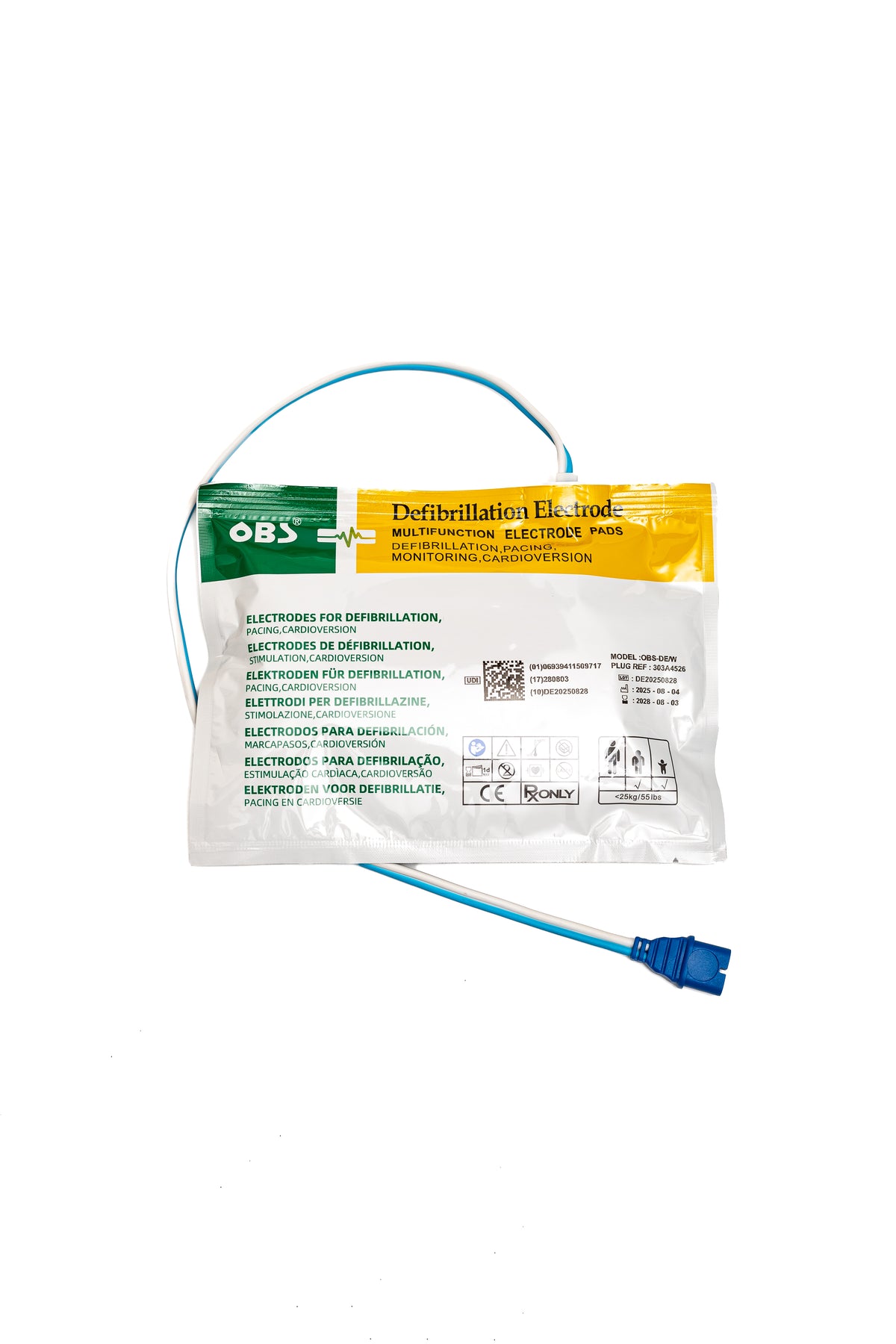ELECTRODO DE DESFIBRILACION PEDIATRICO OBS REF 303A4526W SCHILLER