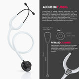 MDF® Estetoscopio Acústico® - Blanco/Negro