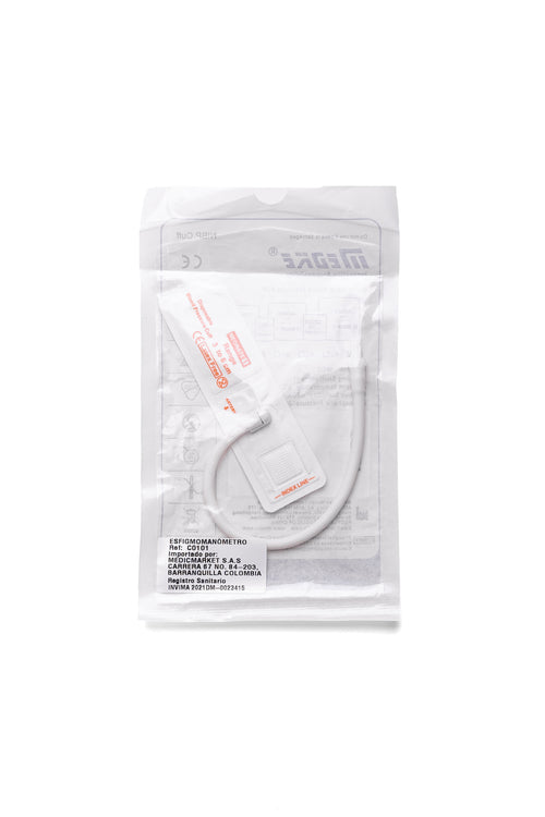 BRAZALETE NEONATAL DESECAHBLE #1 ,DE 3 A 6 CM , MARCA MEDKE