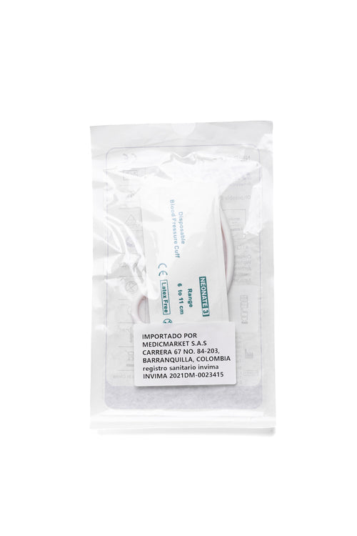 BRAZALETE NEONATAL DESECAHBLE #3 ,DE 6 A 11 CM , MARCA MEDKE