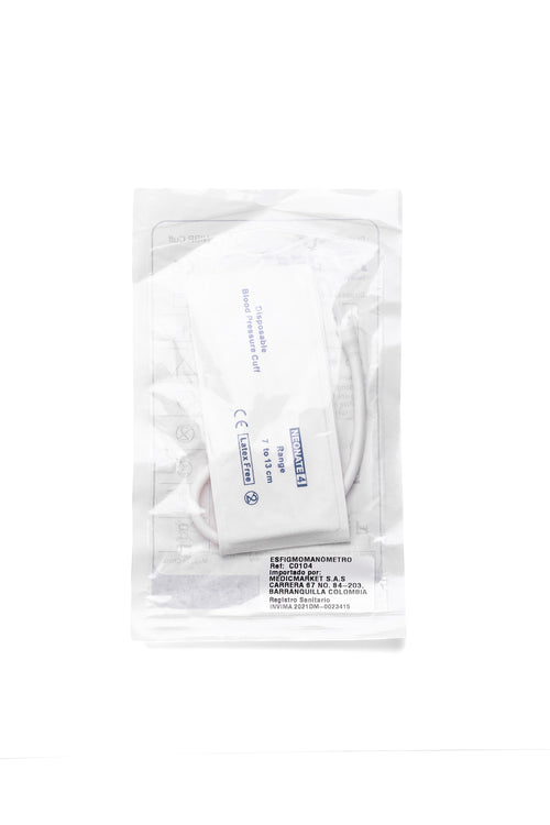 BRAZALETE NEONATAL DESECAHBLE #4 ,DE 7 A 13 CM , MARCA MEDKE