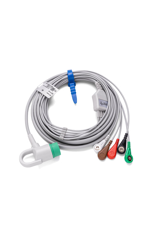 Cable ECG 5 Leads broche ,Medtronic-Physio Control Lifepack15,20