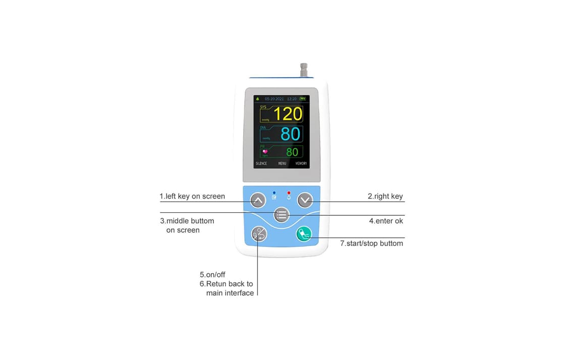 Monitor de presión arterial ambulatorio ABPM50