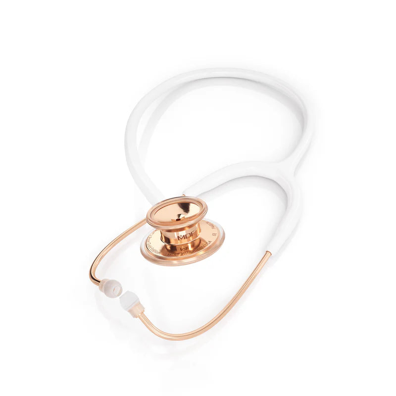 MDF® Estetoscopio Adultos MD One® - Blanco/Oro Rosa