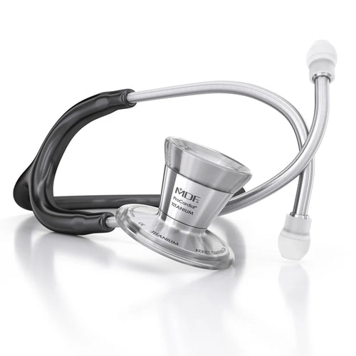 MDF® Estetoscopio de Titanio ProCardial® - Negro/Plata